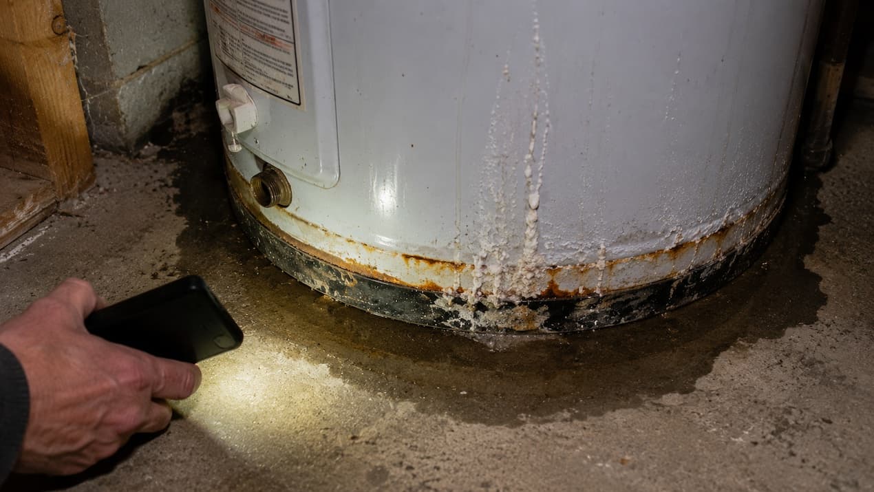 water heater warning signs