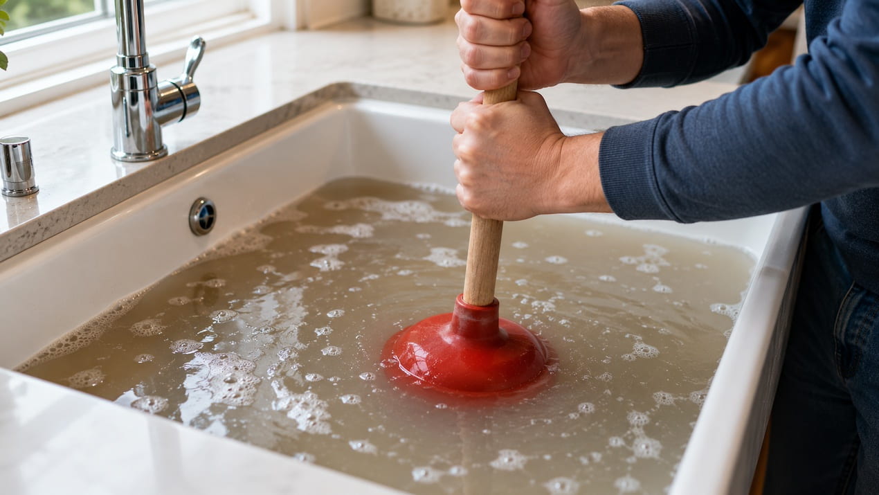 clogged drain