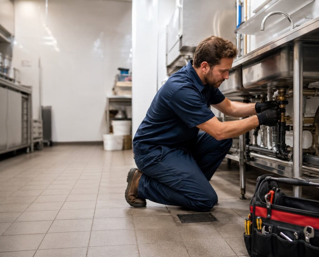 Commercial plumber in Hamilton