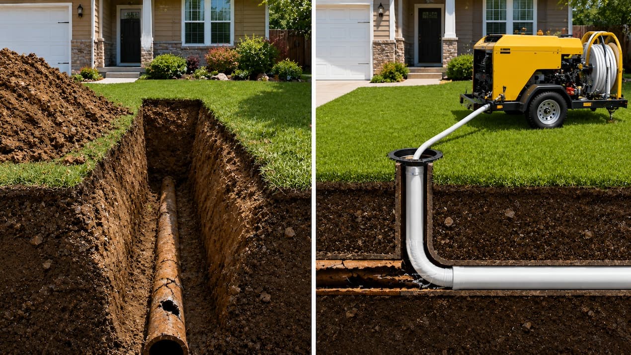trench and trenchless pipe repair