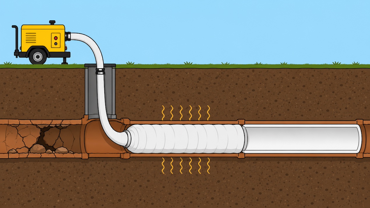 trenchless pipe repair process