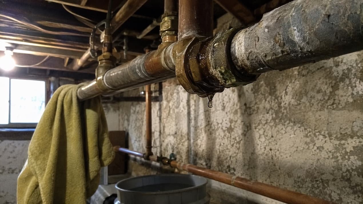 leaking pipe