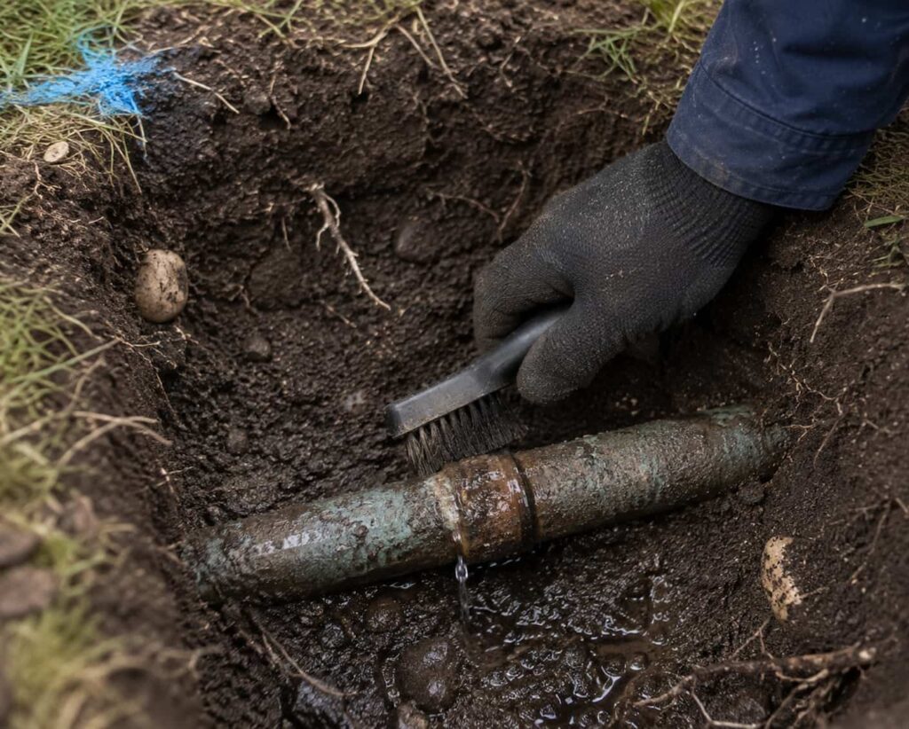 Water line Plumber in Hamilton